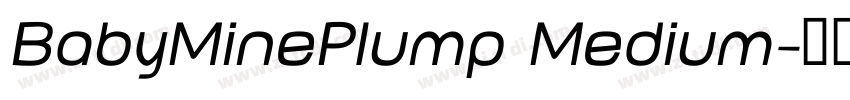 BabyMinePlump Medium字体转换